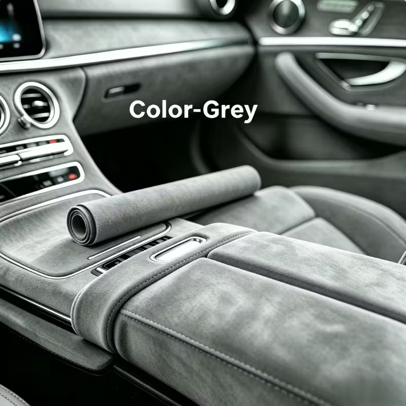🚗 50% OFF Today Only 🔥 High-quality Italian suede | Microfiber Suede Fabric self Adhesive car Wrapping