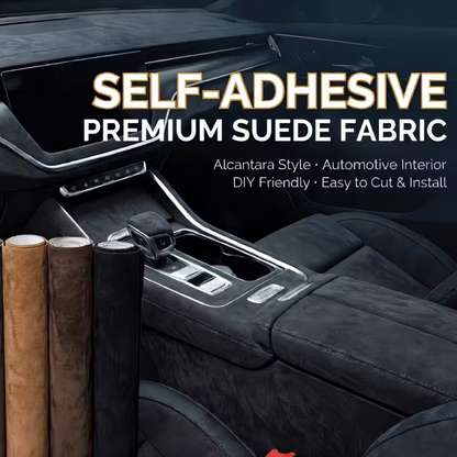 🚗 50% OFF Today Only 🔥 High-quality Italian suede | Microfiber Suede Fabric self Adhesive car Wrapping